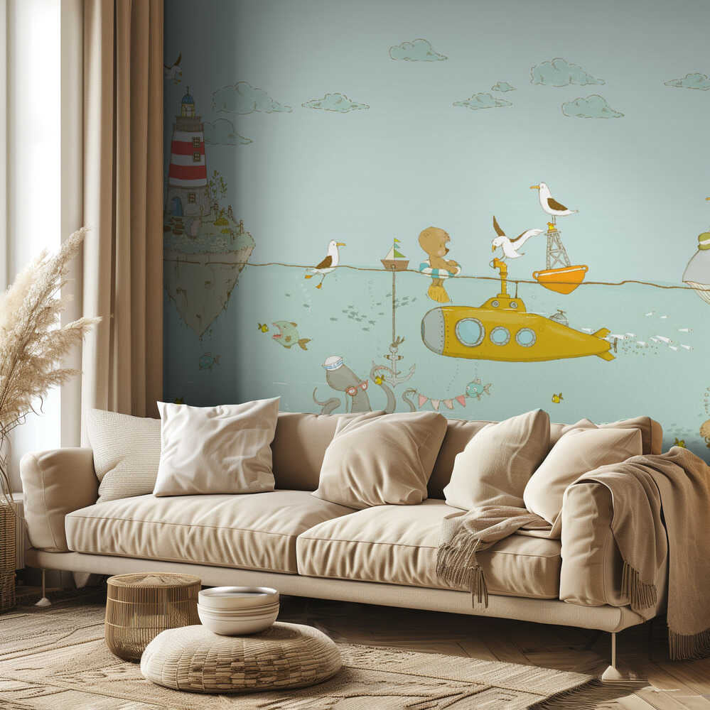 Sous-marin jaune | Fond d'écran