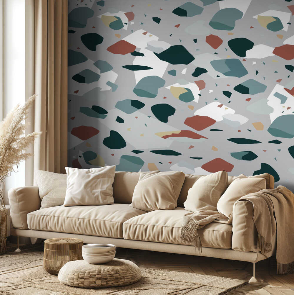 Terrazzo_Grey | Wallpaper