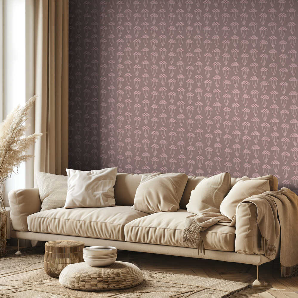 Samenkapsel Beige | Tapete