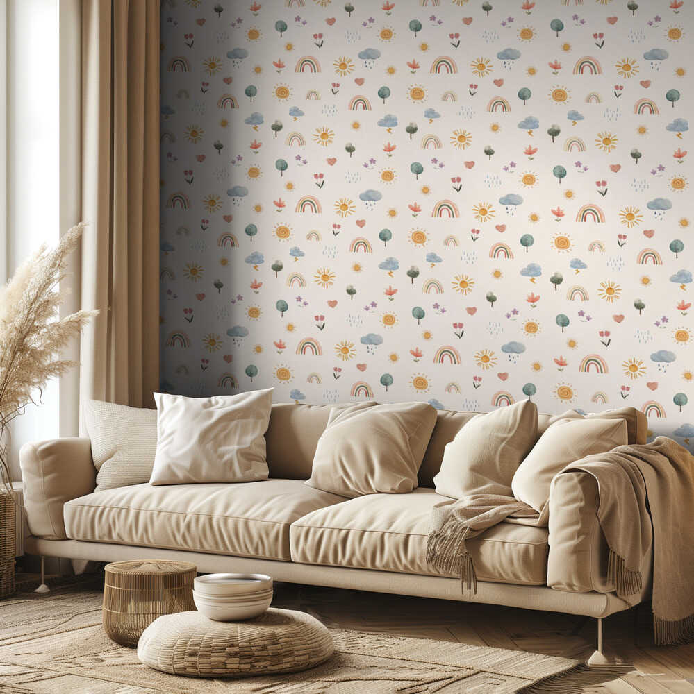 Saisonale Aufkleber-Muster | Tapeten