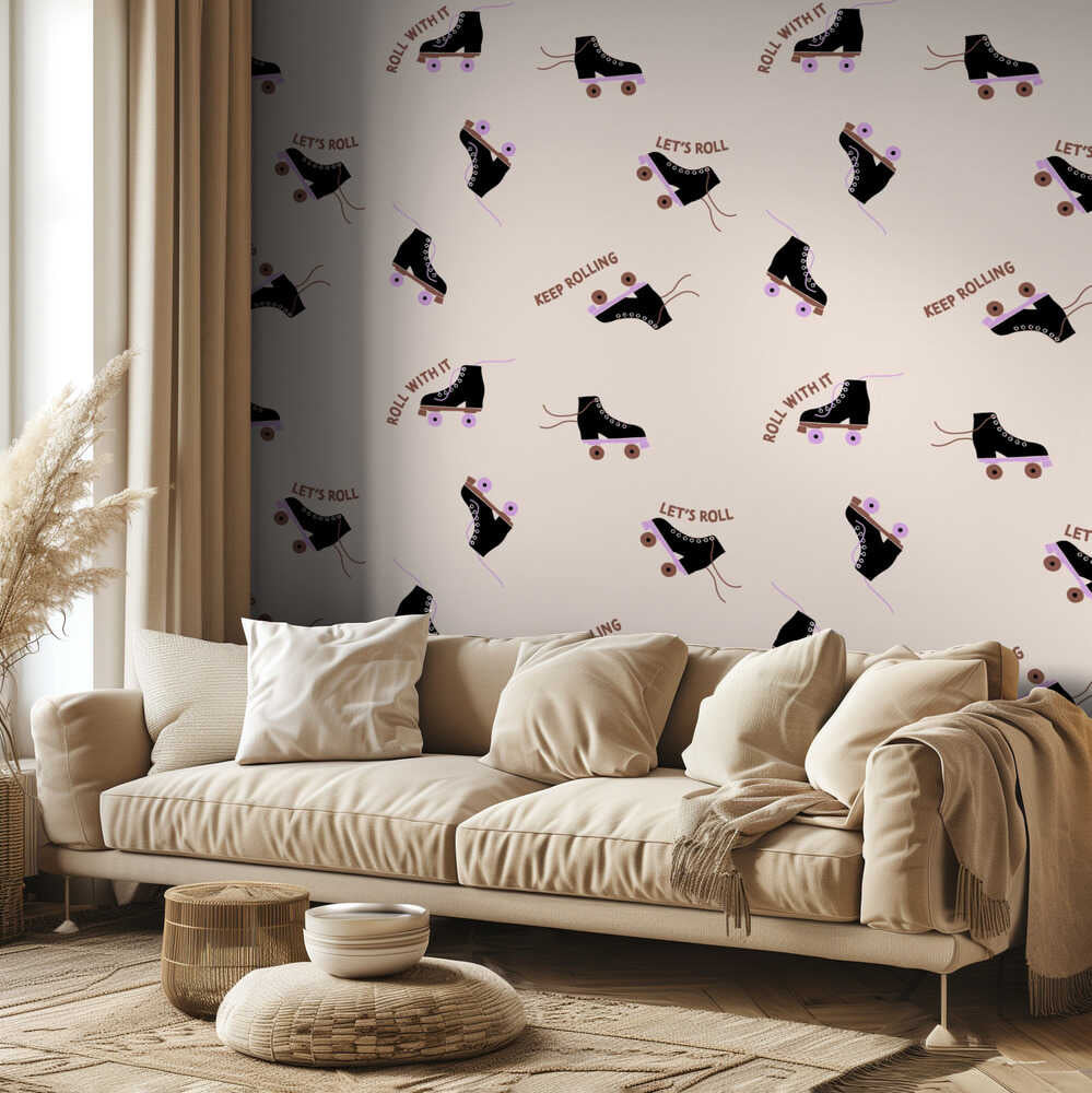 Roller Skates (pattern design) | Wallpaper