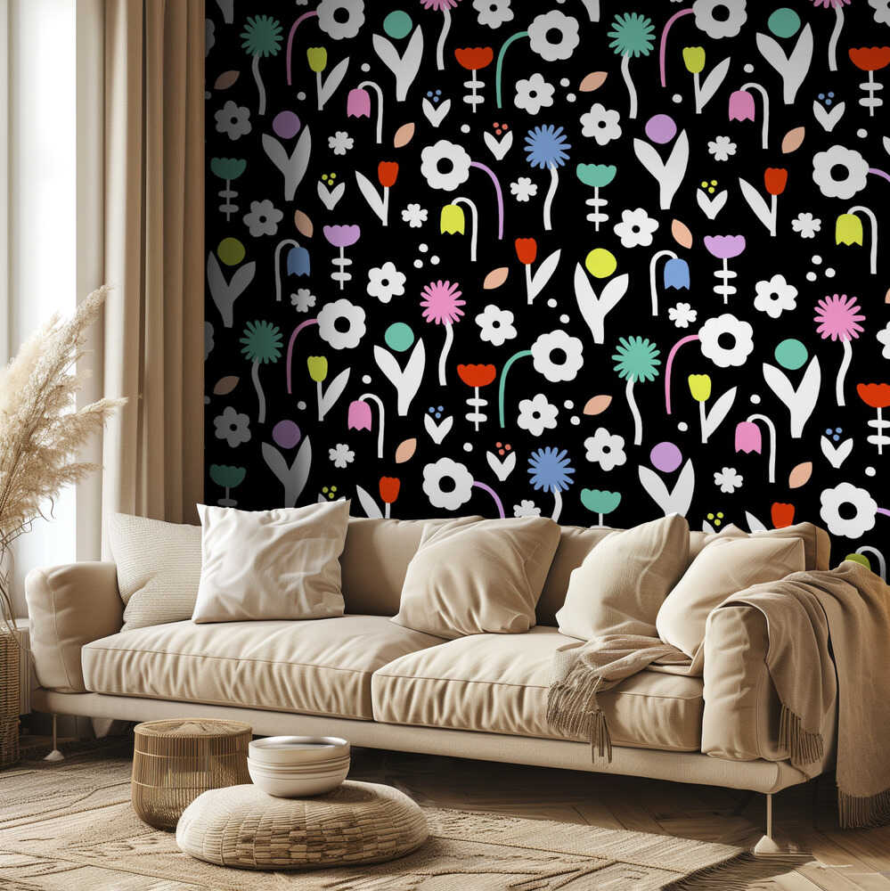 Fleurs (motif) | Papier peint