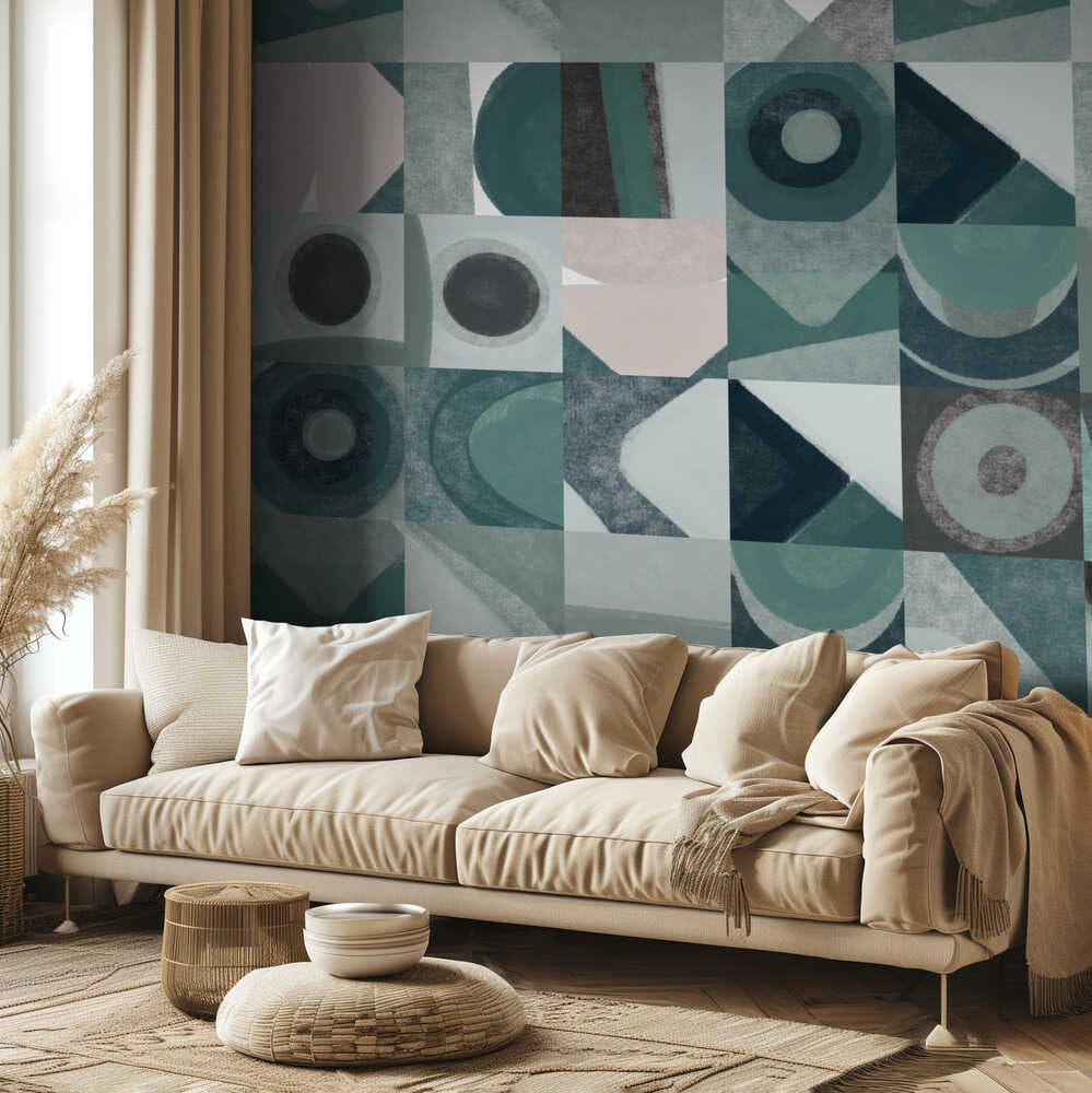 Harmonie de l'abstraction géométrique | Fond d'écran