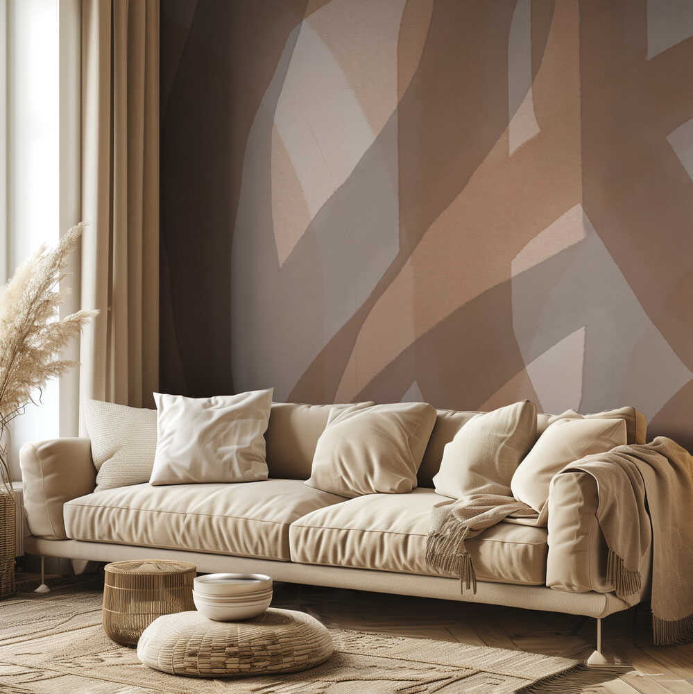 Neutral Abstract Watercolor In Nude and Pastel 5 | Wallpaper