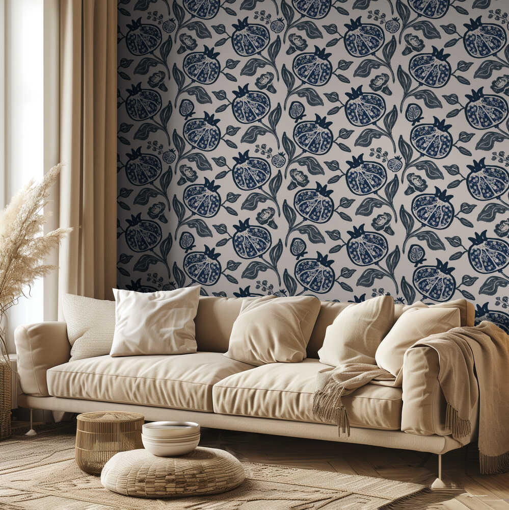 Granatapfelmuster | Tapete
