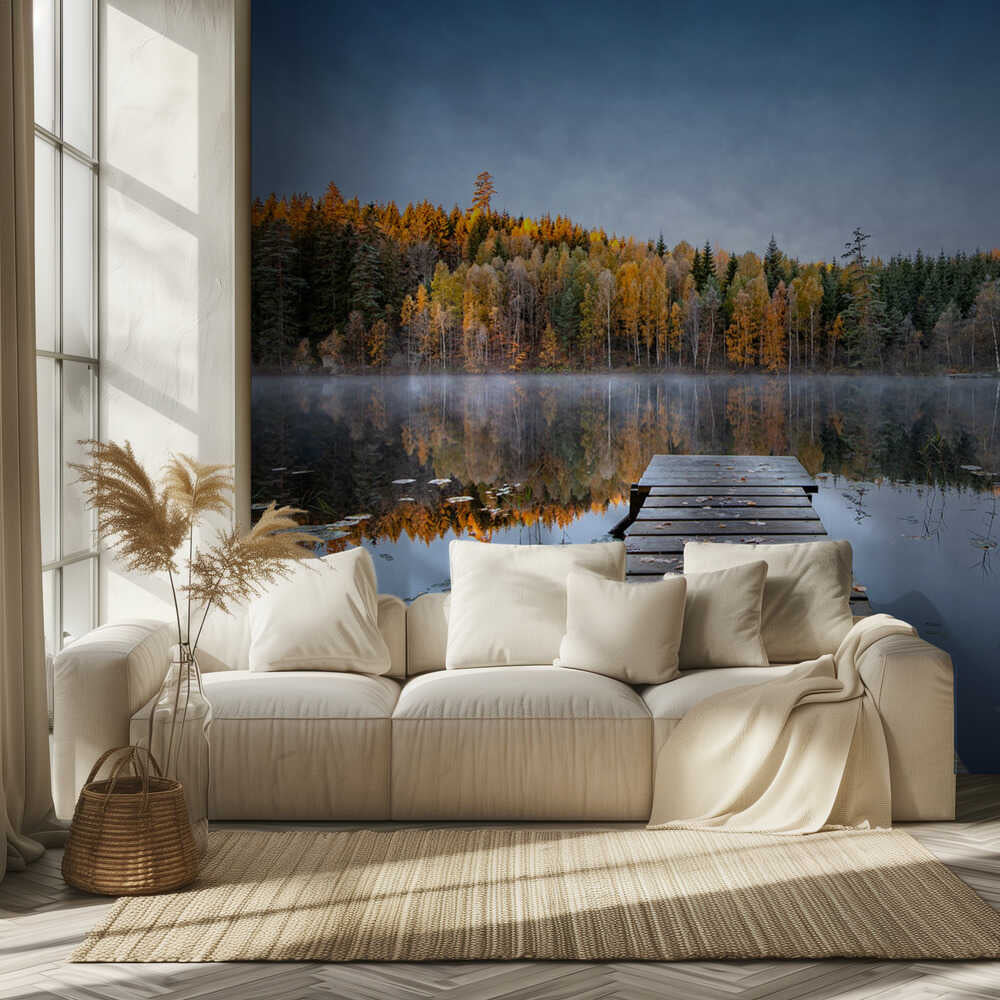 Herbstlicher Pier | Hintergrundbild