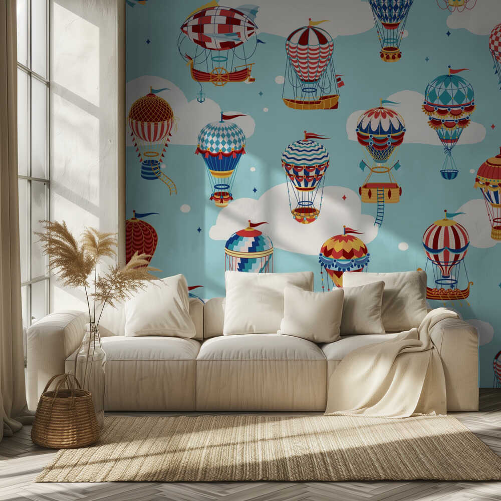 Dans les nuages_Teal | Fond d'écran