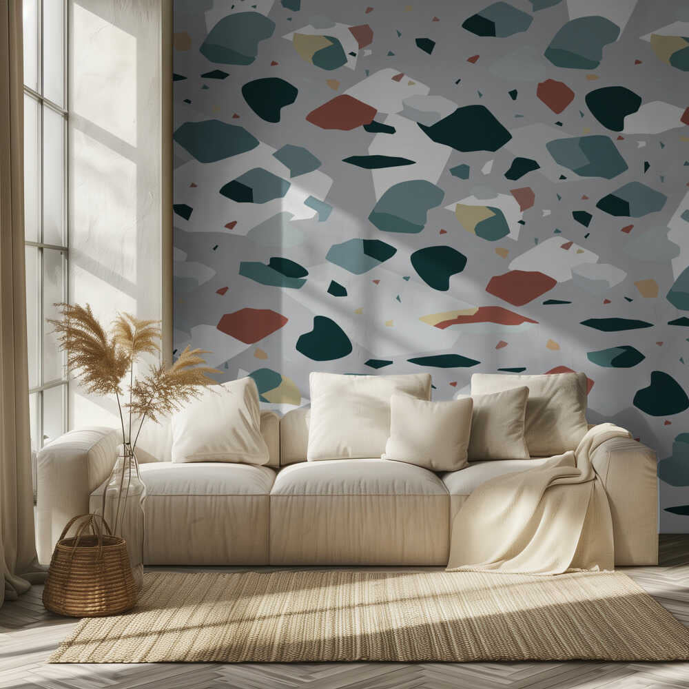 Terrazzo_Grey | Wallpaper