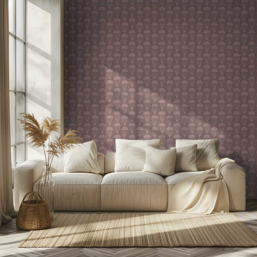 Samenkapsel Beige | Tapete