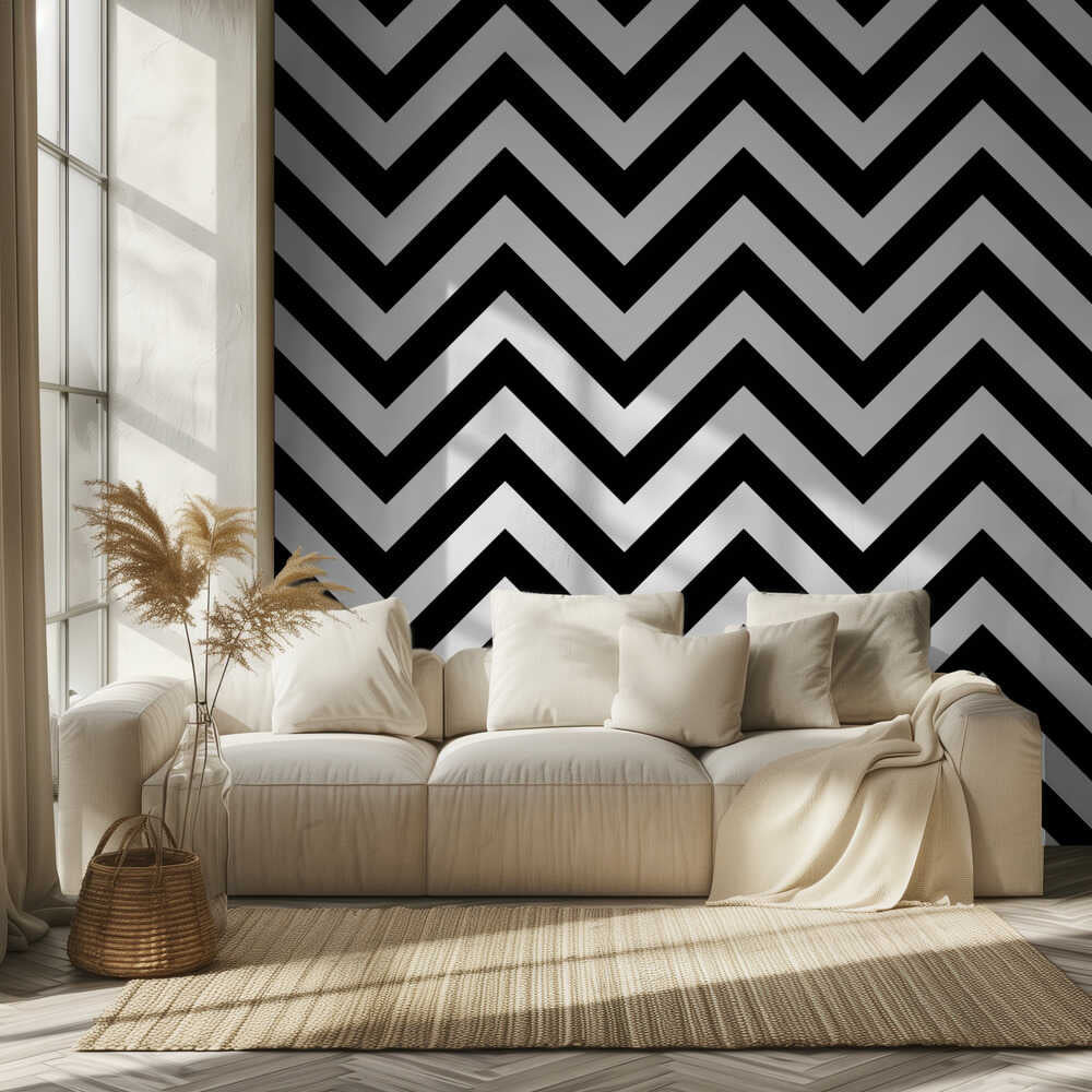 Chevron Black and White | Wallpaper