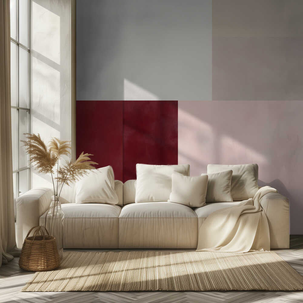 Grille géométrique aux couleurs pastel douces | Papier peint