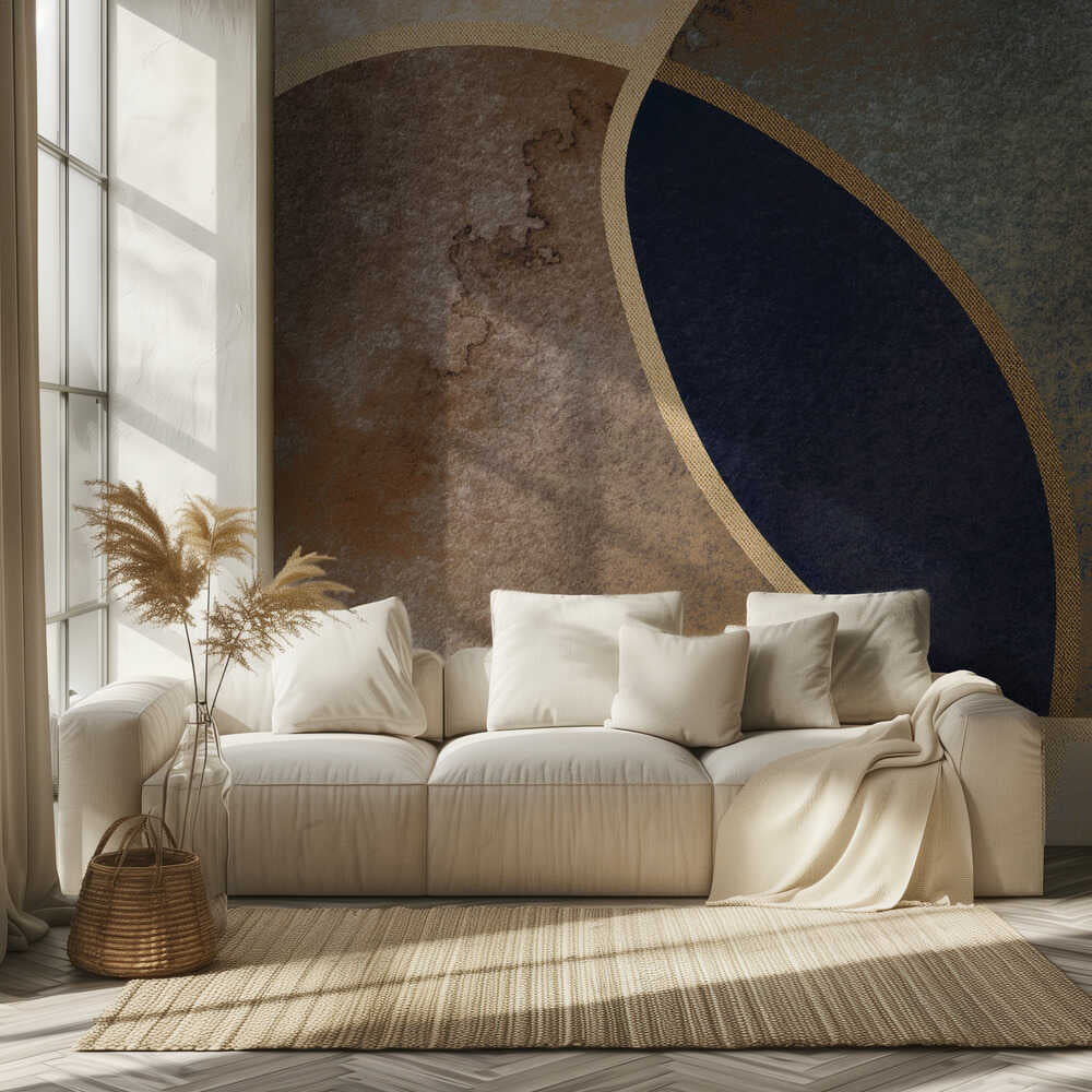 Abstrakte Kreise mit Gold 1 | Hintergrundbild