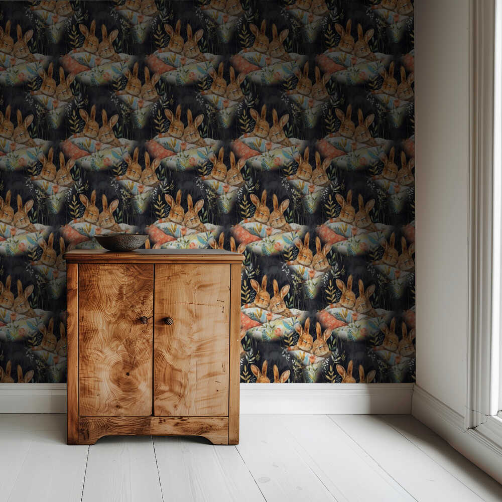 Tapete mit 9 Hasen |