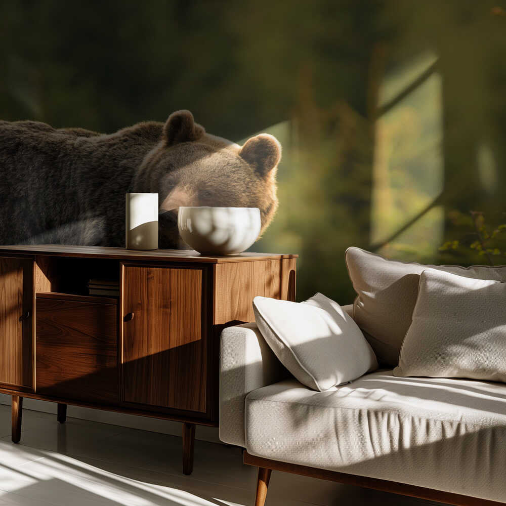 Hinterleuchteter Bär | Hintergrundbild