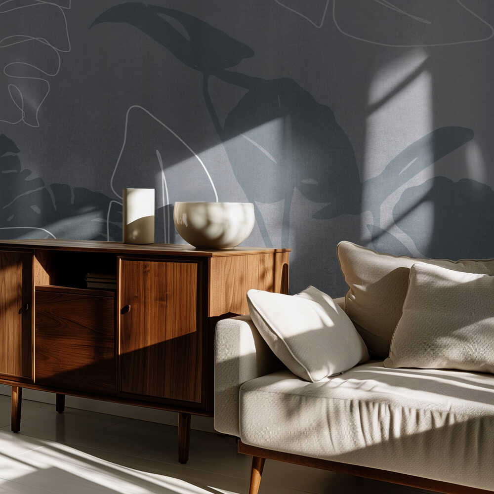 Abstrakte botanische und Linienführung | Hintergrundbild