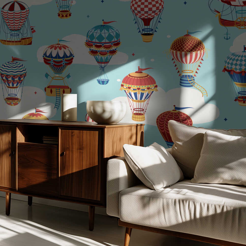 Dans les nuages_Teal | Fond d'écran