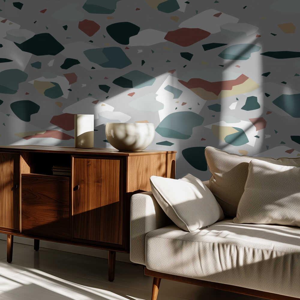 Terrazzo_Grey | Wallpaper