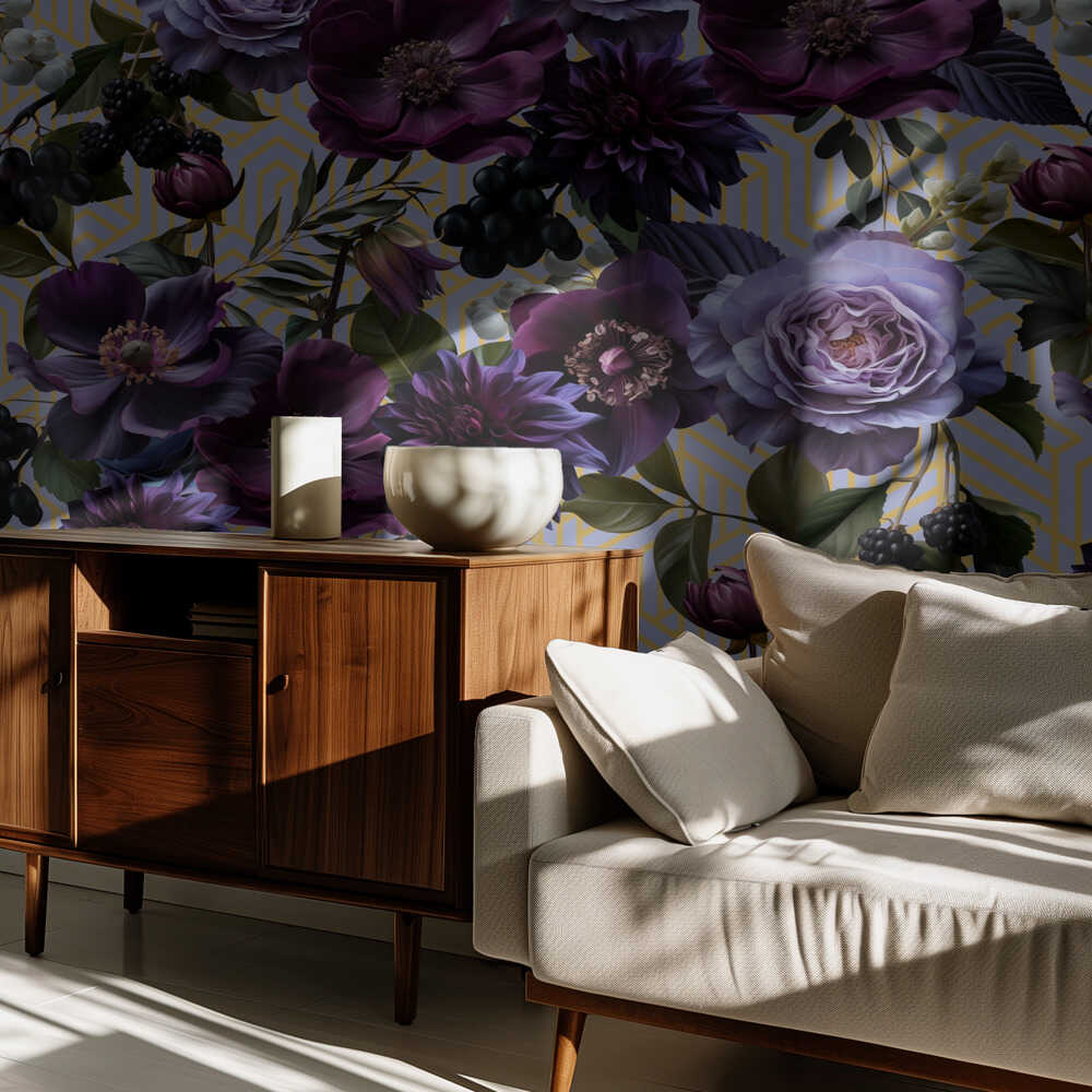 Gothic_Gold Lilac Art | Wallpaper