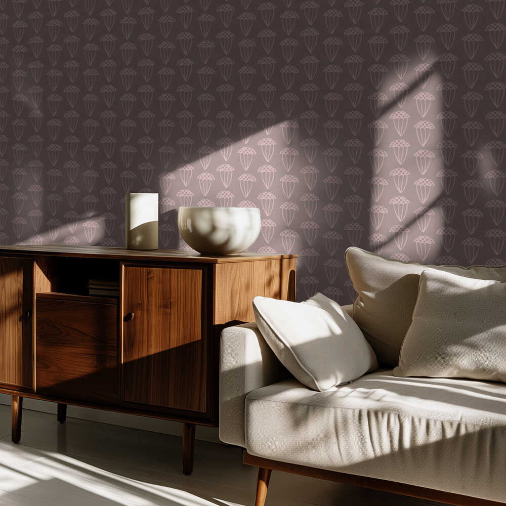 Samenkapsel Beige | Tapete