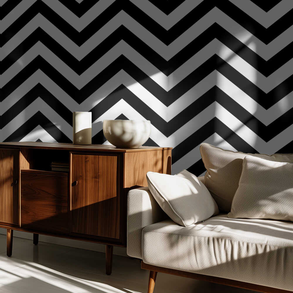 Chevron Black and White | Wallpaper