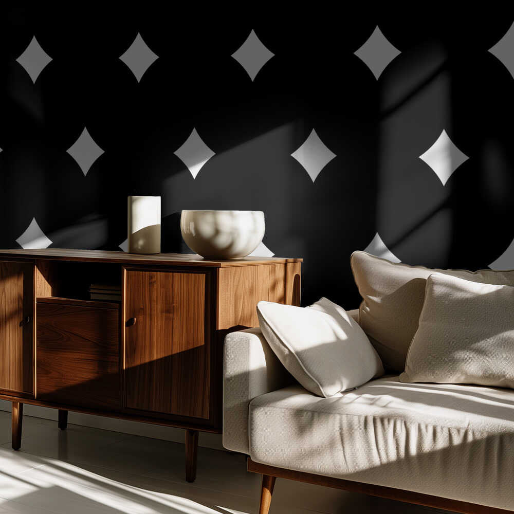 Diamonds Black and White | Wallpaper