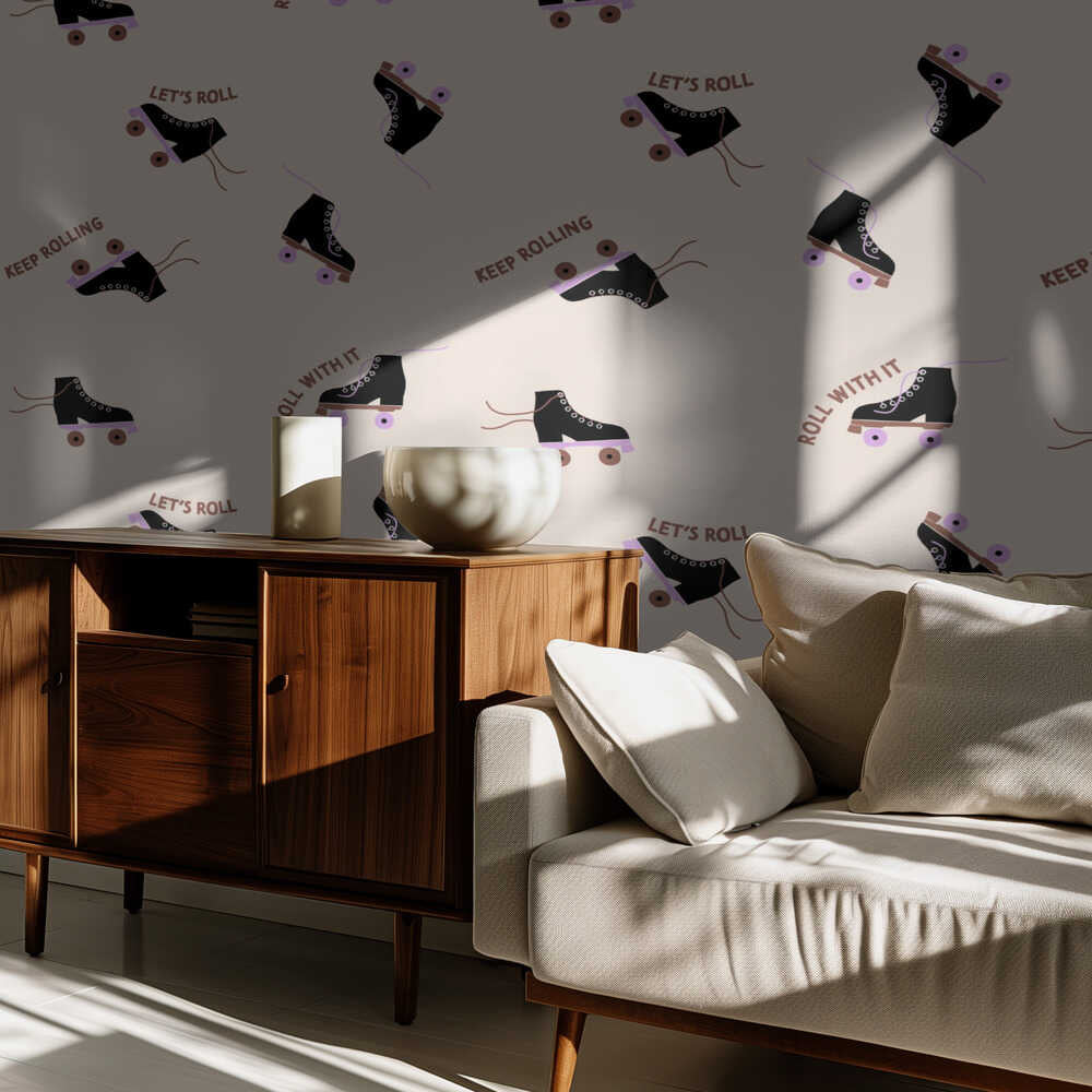 Roller Skates (pattern design) | Wallpaper
