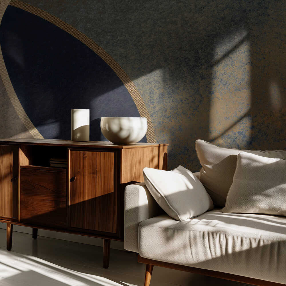 Abstrakte Kreise mit Gold 1 | Hintergrundbild