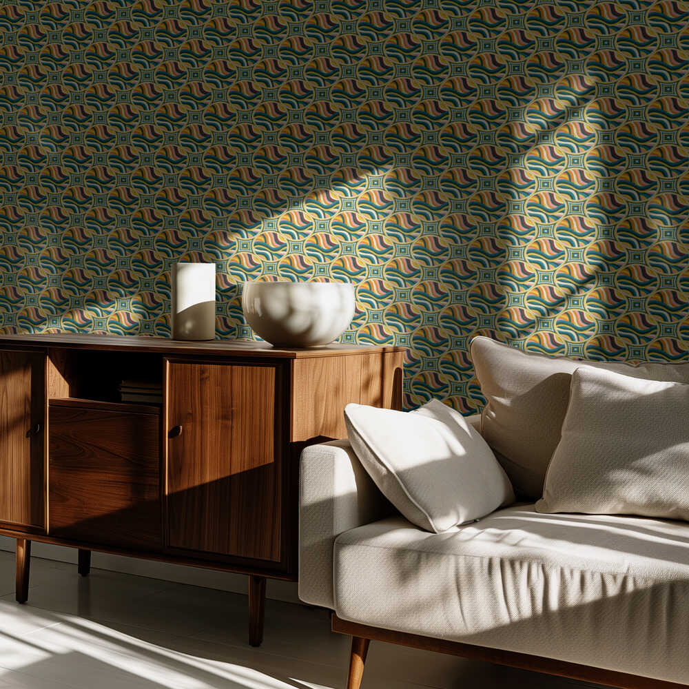 Abstract swirl repeat pattern | Wallpaper