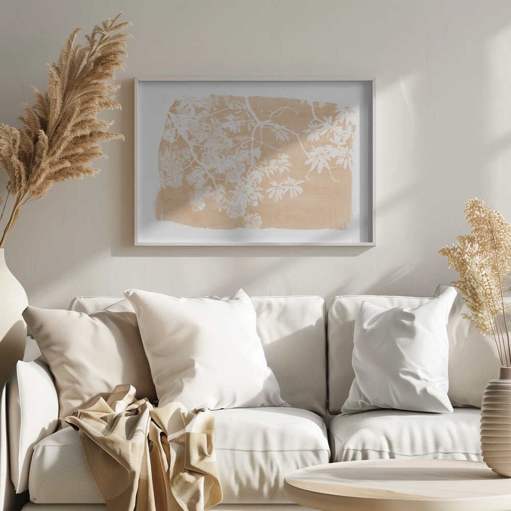 Orange Tree Foliage Silhouette | Poster