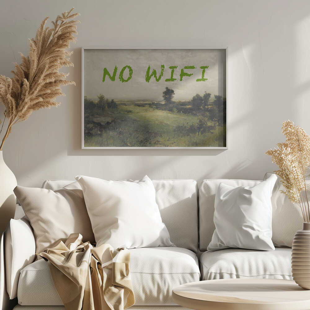 No WiFi / Oil Painting Landscape | Poster