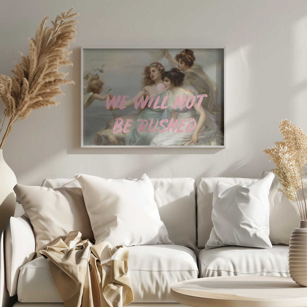 Wewillnotberushed Ratioiso | Poster