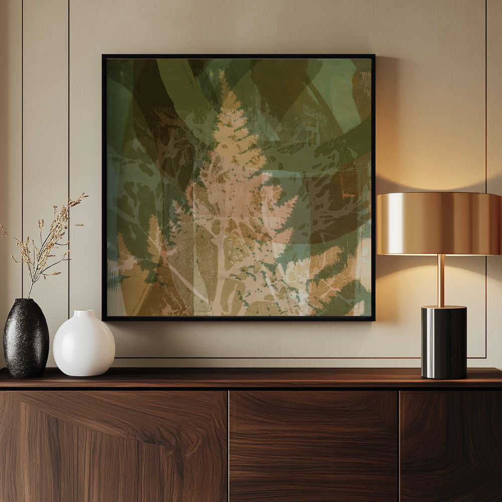 Rythme de fougères aux tons terreux | Affiche