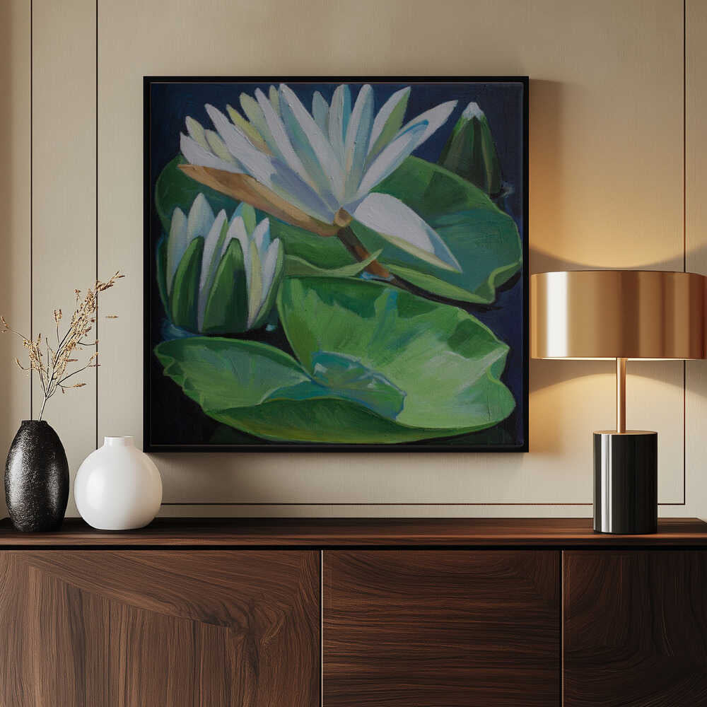 Lakeside Lily in Bloom | Poster