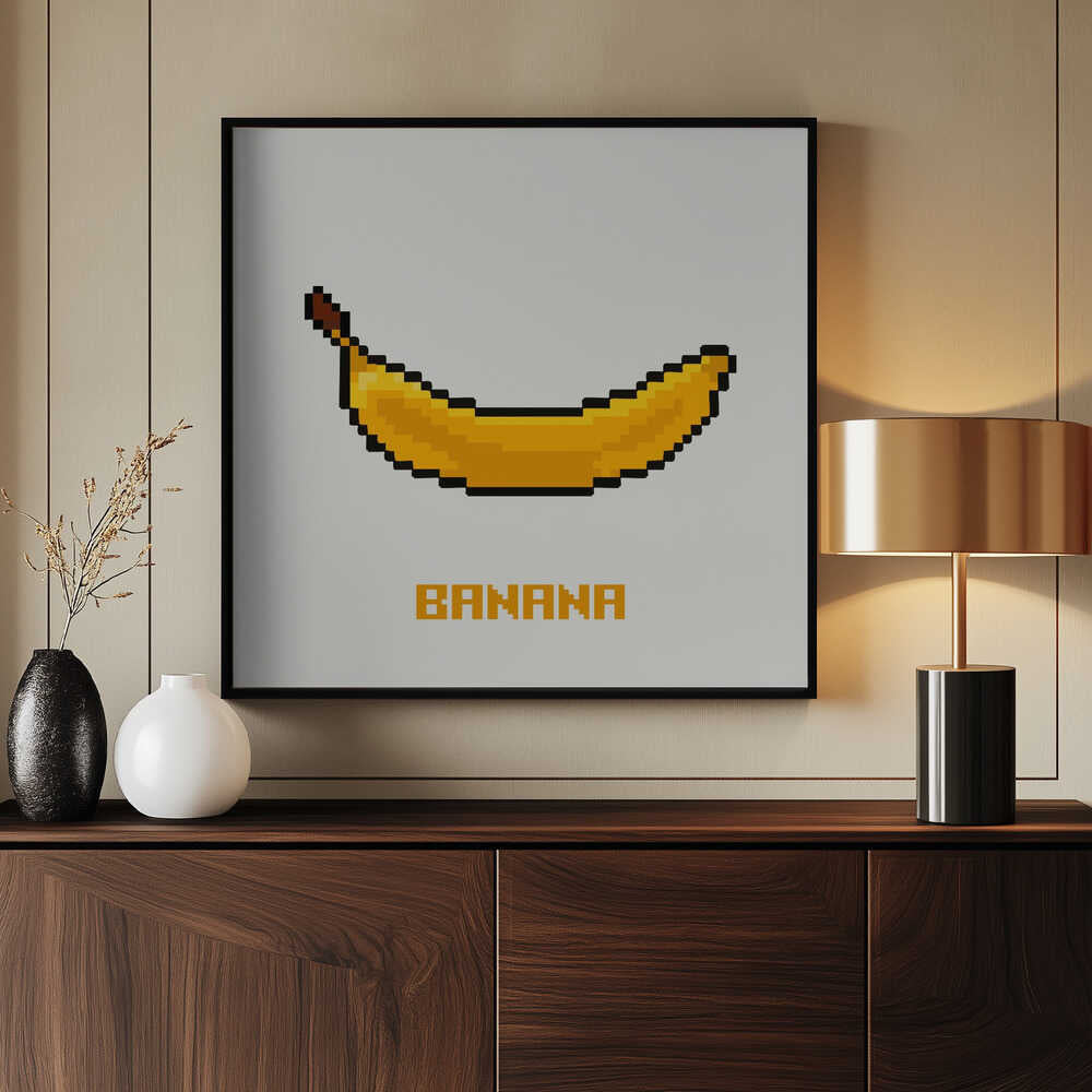 Pixel Fruit – Banane | Poster