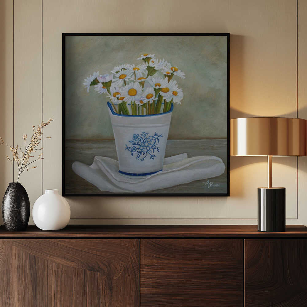 Gänseblümchen und Porzellan | Poster