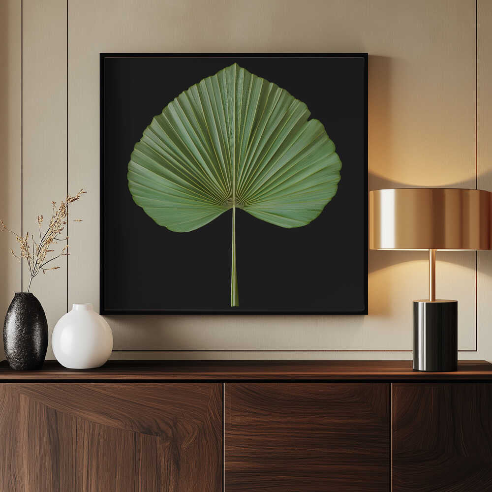 Affiche rétro nostalgique d'été aux feuilles exotiques |