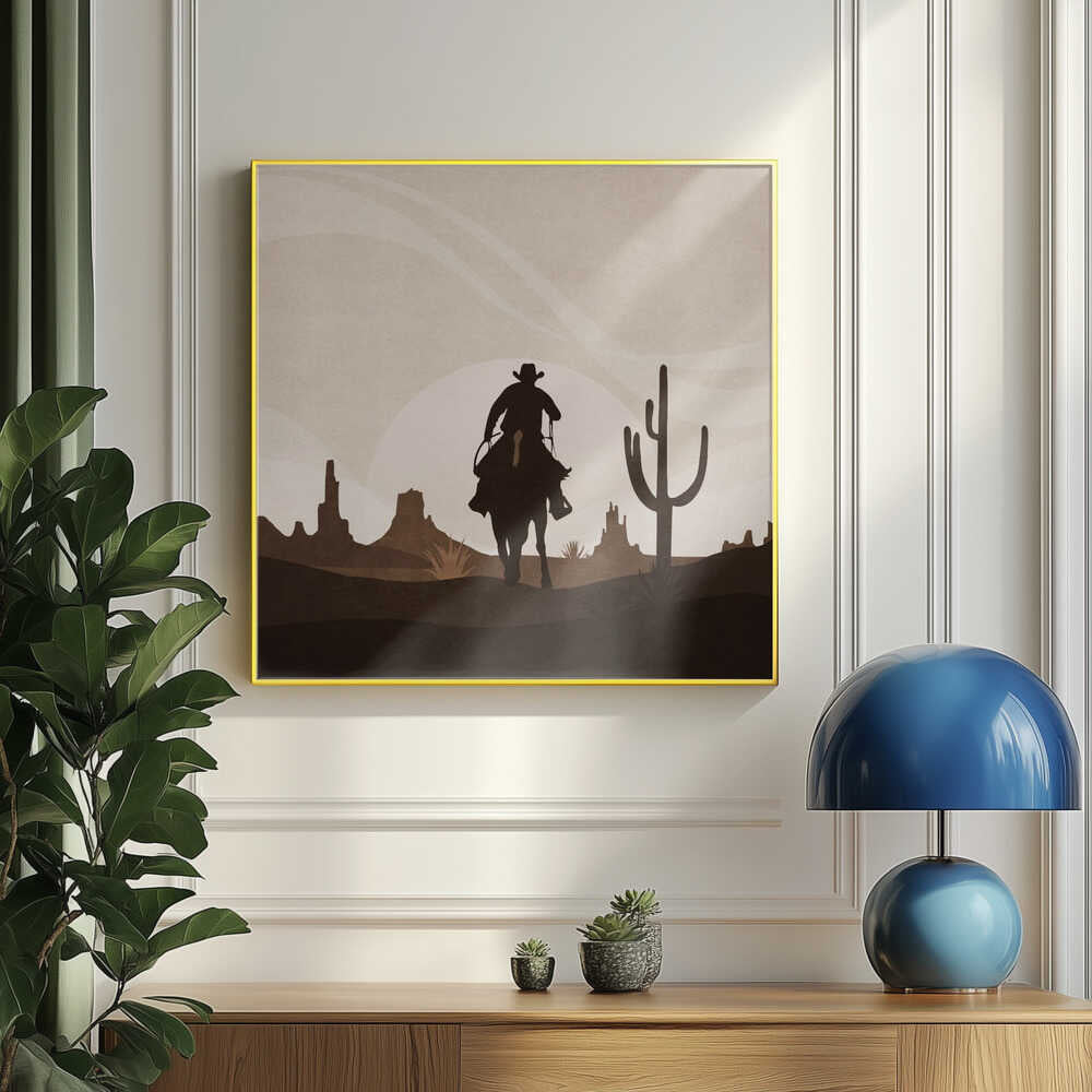 La chevauchée lointaine du cowboy | Affiche