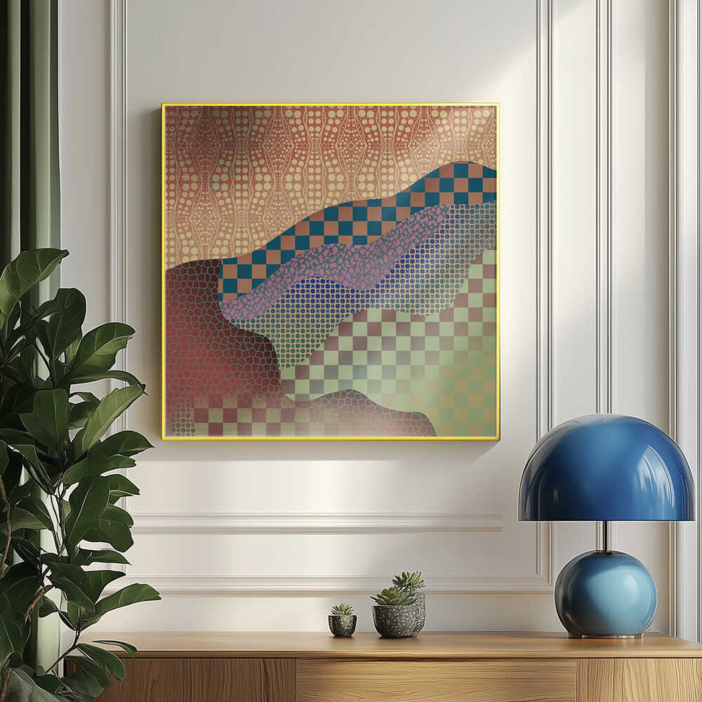 Collage mit Aborigine-Mustern | Poster