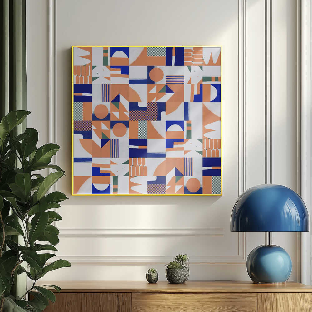 Rastermuster aus der Mitte des 20. Jahrhunderts | Poster