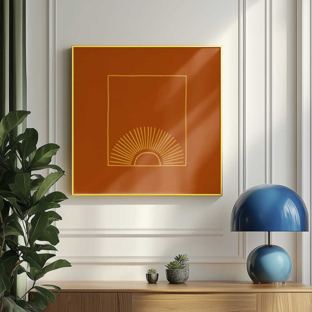 Karamell Minimal Sonne | Poster