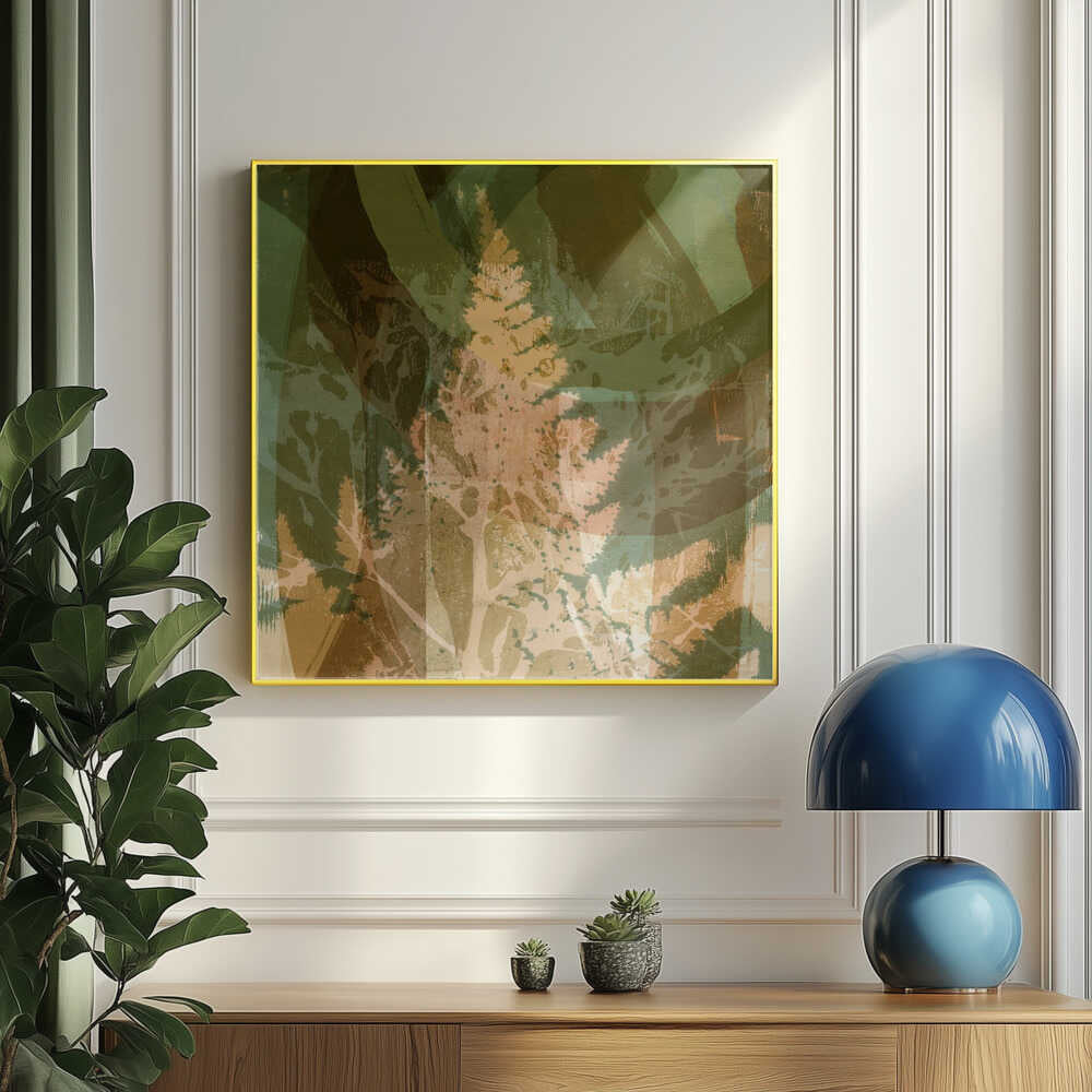 Rythme de fougères aux tons terreux | Affiche