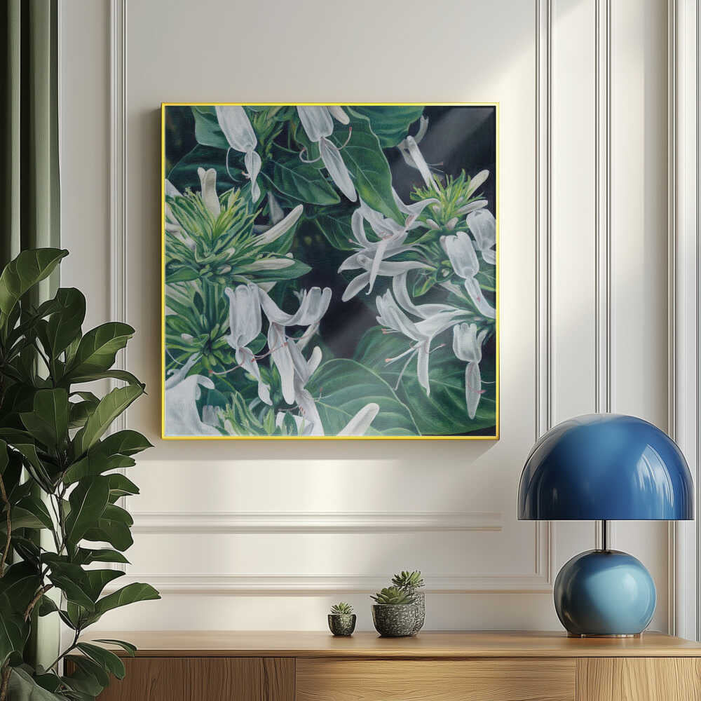 Weiße Blumen von Viccy Wanliss | Poster