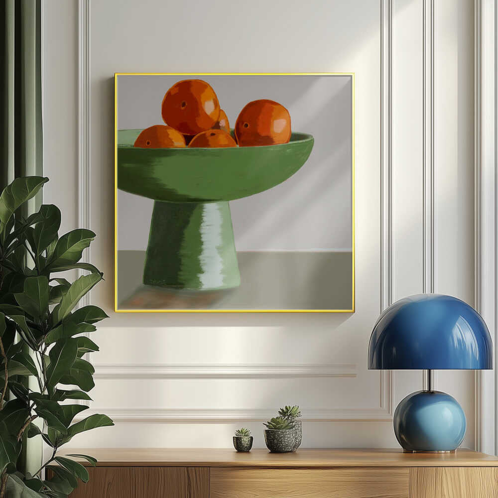 Mandarines dans une corbeille de fruits | Affiche