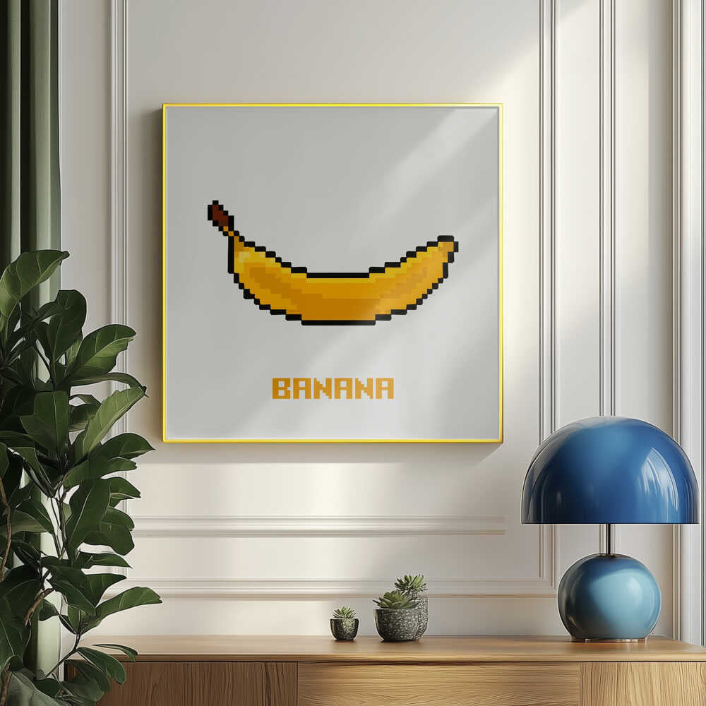 Pixel Fruit – Banane | Poster