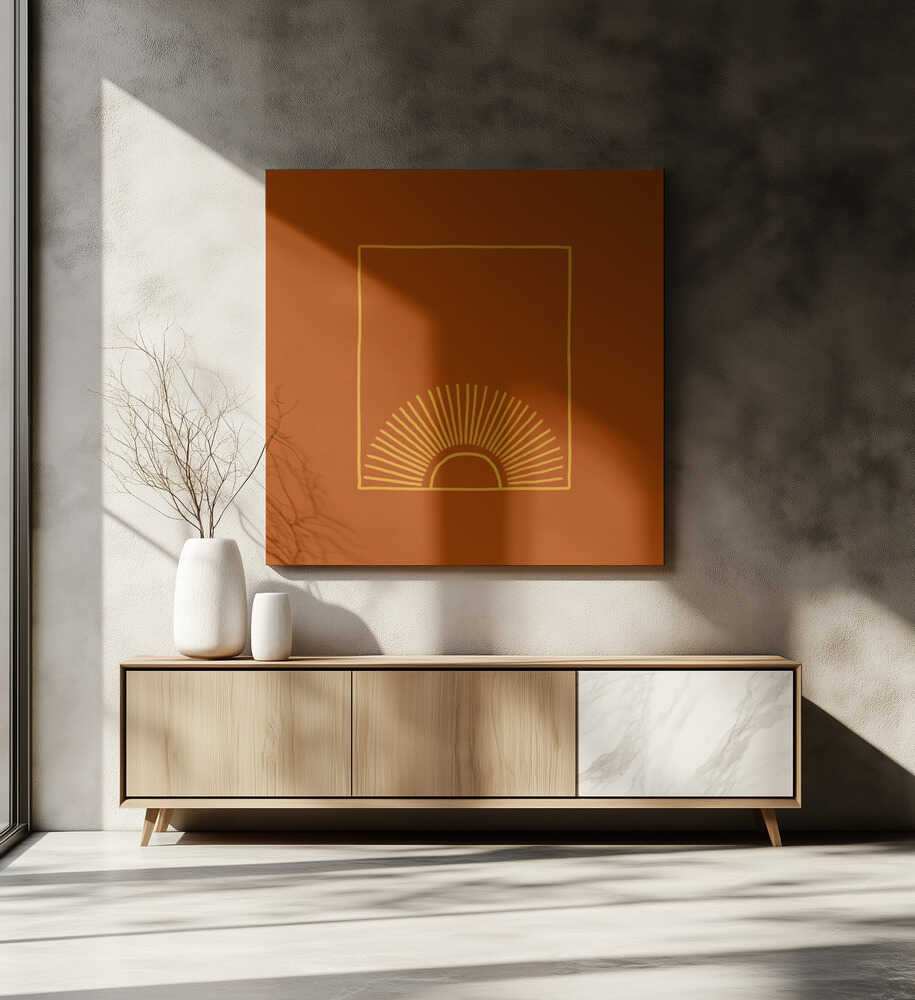 Karamell Minimal Sun | Canvas