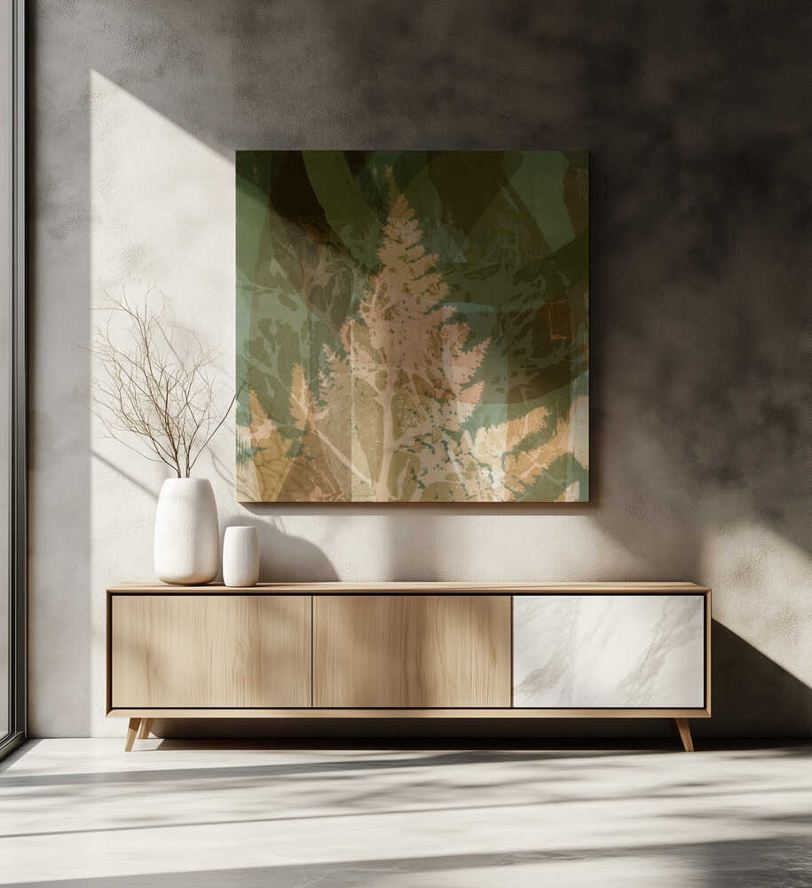 Fern Rhythm in Earthy Tones | Canvas