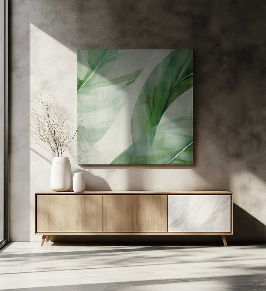 Abstraktes Bananenblatt | Leinwand