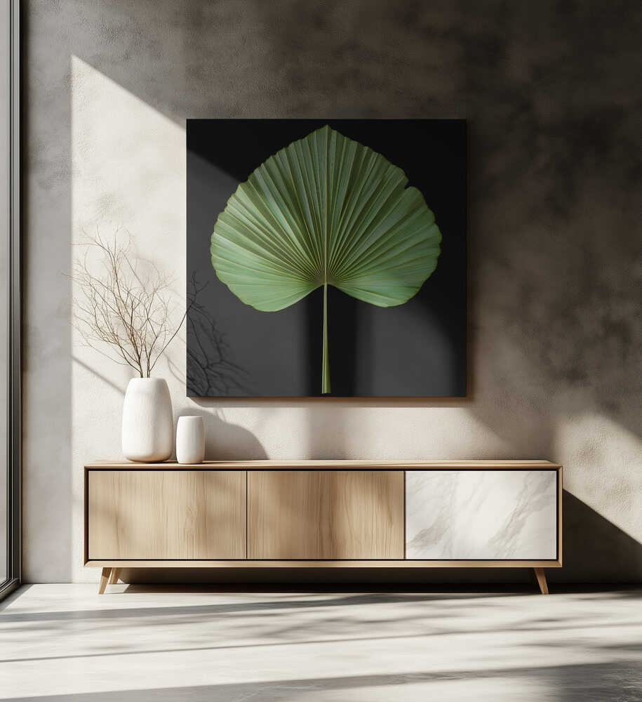 Feuille exotique rétro et nostalgique d'été | Toile