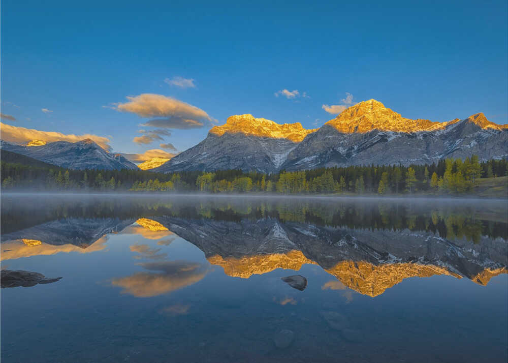 Ein perfekter Morgen in den kanadischen Rocky Mountains | Hintergrundbild