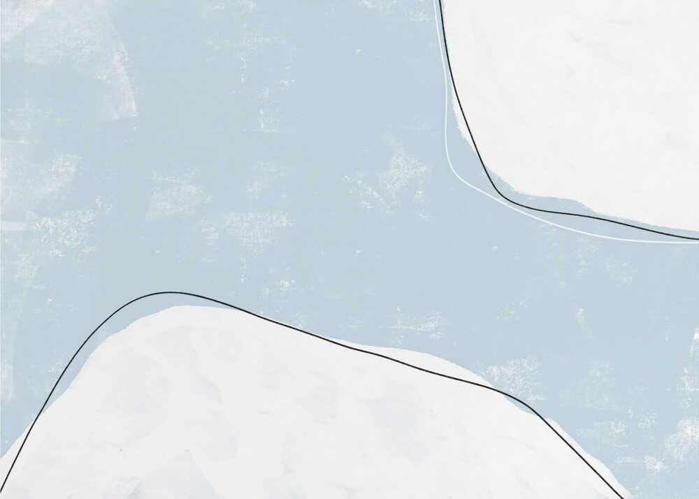 Blau-weiße Töne mit fließenden Linien | Tapete